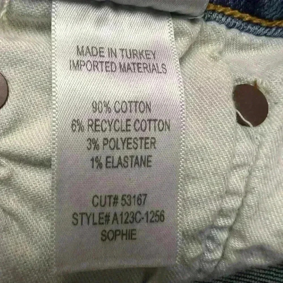 Agolde Sophie Ankle Mid Rise Skinny Jeans Size 28 - Picture 9 of 9